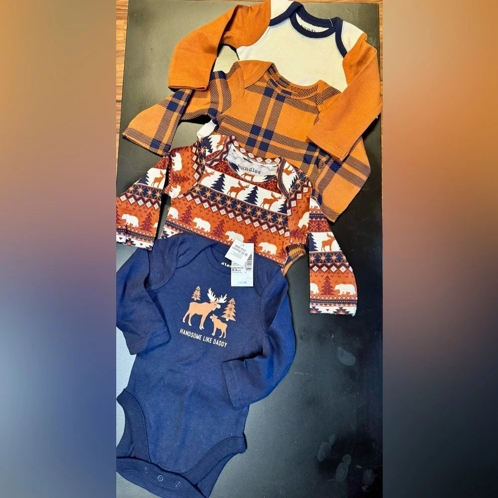 Animal Fairisle Bodysuit 4-Pack